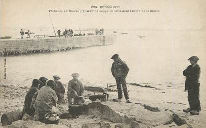 / CPA FRANCE 29 "Penmarch, pêcheurs sardiniers"
