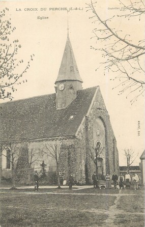 / CPA FRANCE 28 "La Croix du perche, église"