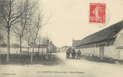 / CPA FRANCE 28 "Sainville, porte d'étampes"