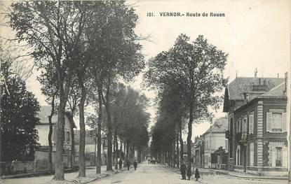 / CPA FRANCE 27 "Vernon, route de Rouen"