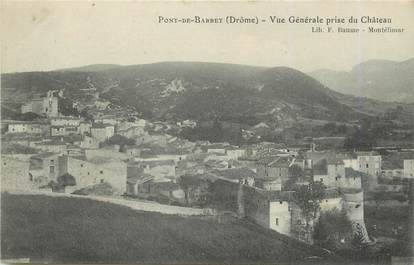 / CPA FRANCE 26 "Pont de Barret, vue générale prise du château"