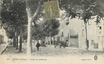 / CPA FRANCE 26 "Crest, cours du Joubernon"