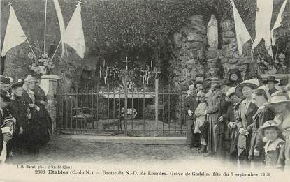 / CPA FRANCE 22 "Etables, Grottes de N.D de Lourdes"