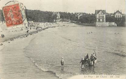 / CPA FRANCE 17 "Bureau Saint Palais, la plage, les chalets"