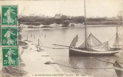 / CPA FRANCE 17 "Saint Georges de Didonne, le port"