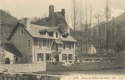 / CPA FRANCE 65 "Luz, ruines de châteaux Sainte Marie"