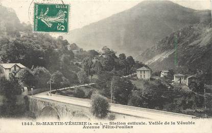 / CPA FRANCE 06 "Saint Martin Vésubie, avenue Félix Poullan"