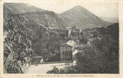 / CPA FRANCE 06 "Peille, vue générale et le monument"