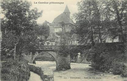 / CPA FRANCE 19 "Treignac, pont"