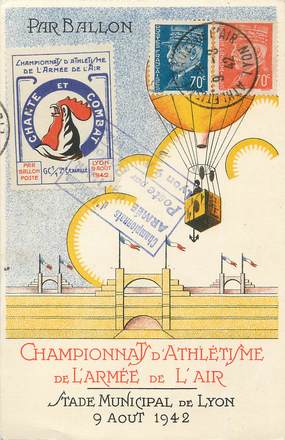 / CPA FRANCE 69 "Championnat d'athlétisme de l'armée de l'air, stade municipal de Lyon"