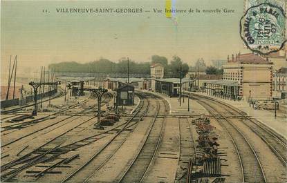 / CPA FRANCE 94 "Villeneuve Saint Georges" / GARE