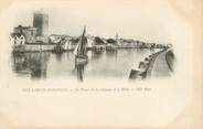 85 Vendee / CPA FRANCE 85 "Les Sables d'Olonne, le phare de la Chaume et le pont"