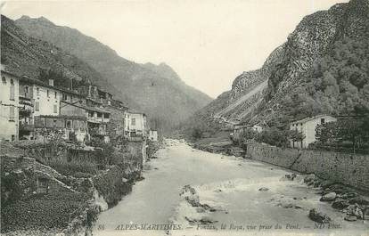 / CPA FRANCE 06 "Fontan, la Roya, vue prise du pont"