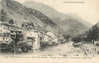 / CPA FRANCE 06 "Fontan, vallée de la Roya, frontière"