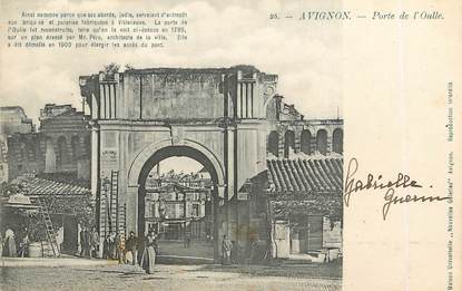 / CPA FRANCE 84 "Avignon, porte de l'Oulle"