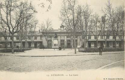 / CPA FRANCE 84 "Avignon, la gare"