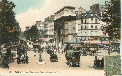 / CPA FRANCE 75003 "Paris, le Bld Saint Martin"