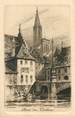 67 Ba Rhin / CPA FRANCE 67 "Strasbourg, Pont du corbeau" / EAU FORTE