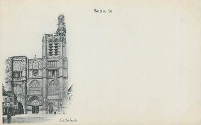 / CPA FRANCE 89 "Sens, la cathédrale"