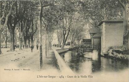 / CPA FRANCE 84 "L'isle sur Sorgue, cours de la vieille ville"