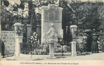 CPA FRANCE 69 "Les Ardillats, le monument aux morts"