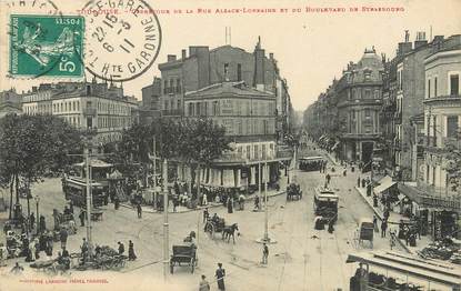 / CPA FRANCE 31 "Toulouse, carrefour de la rue Alsace Lorraine et bld de Strasbourg" / Ed. LABOUCHE