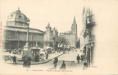 / CPA FRANCE 31 "Toulouse, place et halle des Carmes" / Ed. LABOUCHE