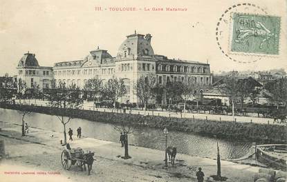 / CPA FRANCE 31 "Toulouse, la gare Matabiau" / Ed. LABOUCHE 