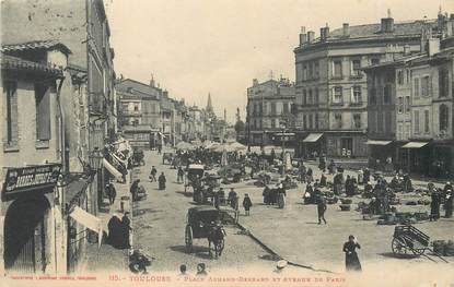 / CPA FRANCE 31 "Toulouse, place Armand Bernard et av de Paris" / Ed. LABOUCHE 