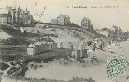 / CPA FRANCE 35 "Saint Enogat, l'entrée de la plage "