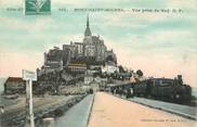 50 Manche / CPA FRANCE 50 "Mont Saint Michel, vue prise du sud"