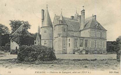 / CPA FRANCE 14 "Falaise, château du Longpré"