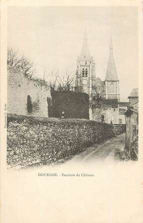 / CPA FRANCE 91 "Dourdan, enceinte du château"