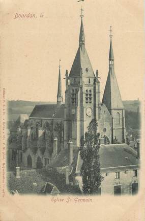 / CPA FRANCE 91 "Dourdan, église Saint Germain"