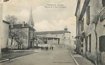 / CPA FRANCE 40 "Pouillon, entrée de la rue Gambetta"