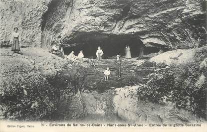 / CPA FRANCE 25 "Environs de Salins les Bains" / GROTTE