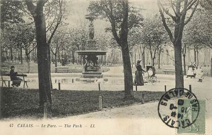 / CPA FRANCE 62 "Calais, le parc" 
