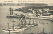 35 Ille Et Vilaine / CPA FRANCE 35 "Saint Servan, le port et la tour Solidor" / BATEAU