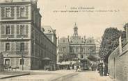 35 Ille Et Vilaine / CPA FRANCE 35 "Saint Servan, le collège, l'hôtel de ville"