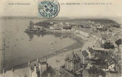 / CPA FRANCE 35 "Saint Servan, vue générale de la Cité"