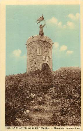 / CPA FRANCE 72 "La Chatre sur le Loir, monument Jeanne d'Arc"