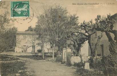 CPA FRANCE 83 "Sainte Anne du Castellet, L'Ecole"