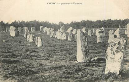 / CPA FRANCE 56 "Carnac, alignement de Kerlescan"