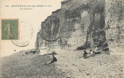 / CPA FRANCE 76 "Sotteville sur Mer, les falaises"