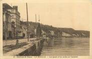 76 Seine Maritime / CPA FRANCE 76 "La Bouille, environs de Rouen, les quais et les roches de Caumont"