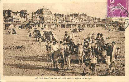 / CPA FRANCE 62 "Le Touquet Paris Plage, scène de plage