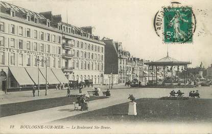 / CPA FRANCE 62 "Boulogne Sur Mer, le bld Sainte Beuve"