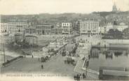 62 Pa De Calai / CPA FRANCE 62 "Boulogne sur Mer, le pont Marguet et les Quais"