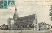 41 Loir Et Cher / CPA FRANCE 41 "Selles sur Cher, l'église et la place"