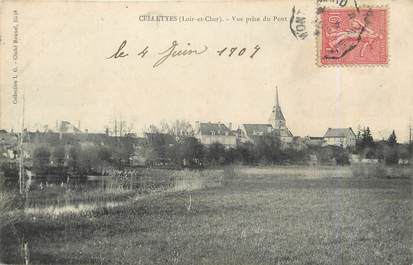 / CPA FRANCE 41 "Cellettes, vue prise du pont"